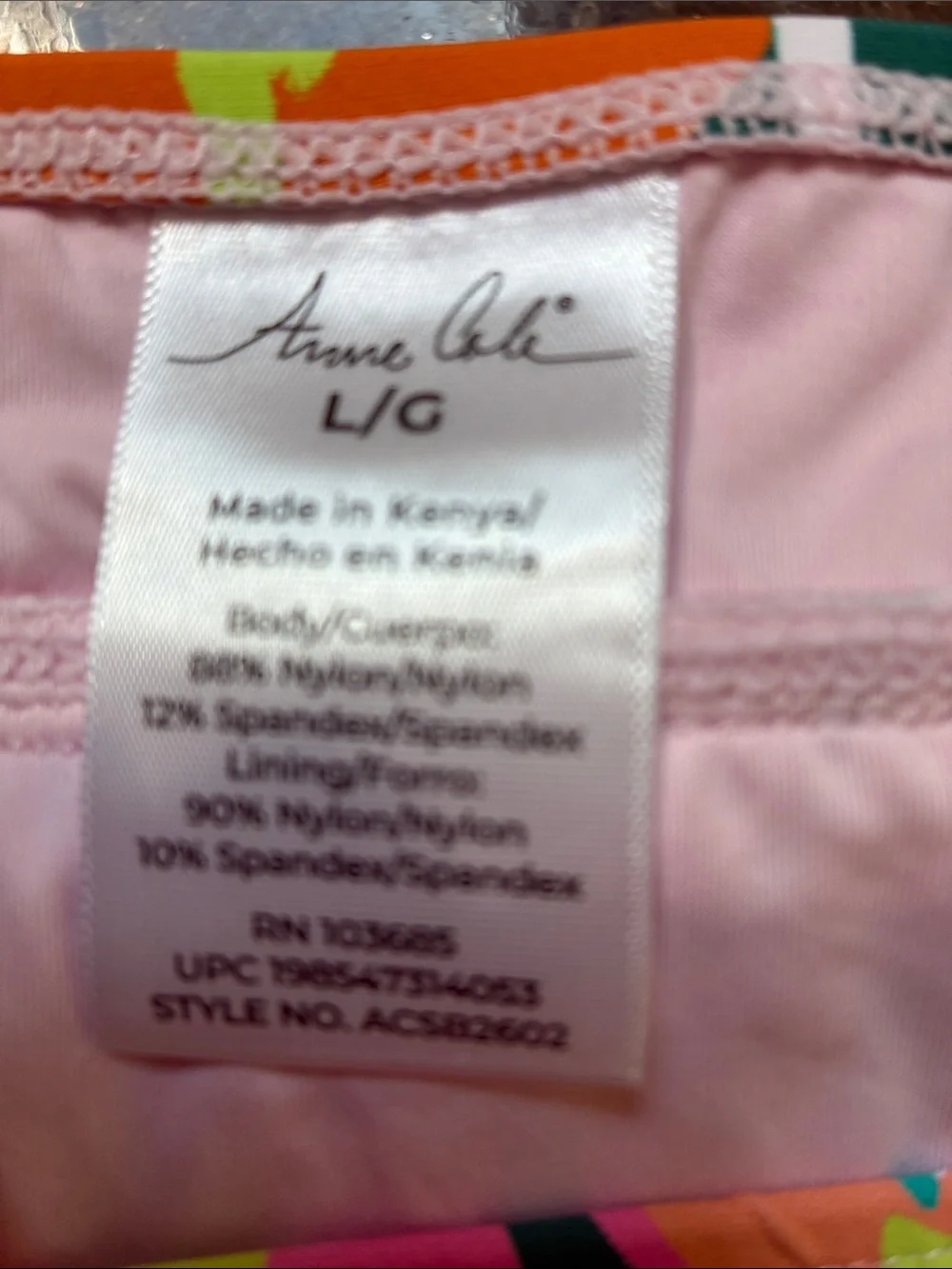 Anne Cole Tropical Floral Swim Skirt in Pink, Orange, Green, Teal
